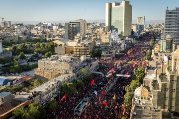مراسم تشییع پیکر مطهر رهبر شهید انقلاب - مشهد/ 6