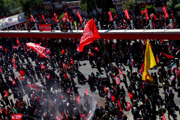 مراسم تشییع پیکر مطهر رهبر شهید انقلاب - مشهد