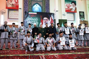 حضور عشایر منطقه ارسباران در مراسم شام غریبان رهبر شهید - اهر
