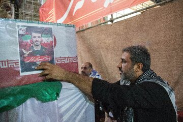 تشییع پیکر سه شهید حافظ امنیت در اهواز