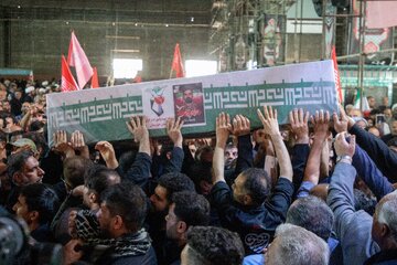 تشییع پیکر سه شهید حافظ امنیت در اهواز