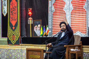 سخنرانی حجت الاسلام سید علی خمینی در مراسم ترحیم امام مجاهد شهید در حرم حضرت فاطمه معصومه(س)