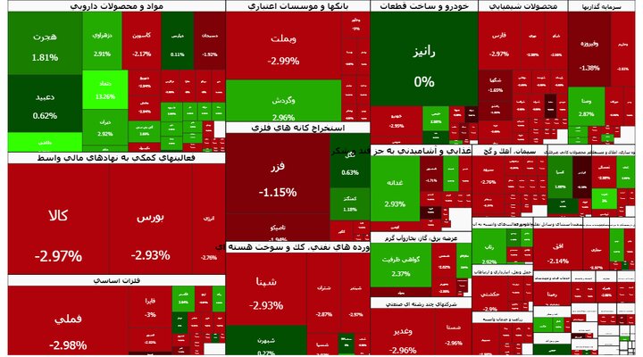 تالار شیشه‌ای قرمزپوش شد
