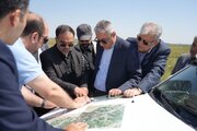 معاون وزیر راه و شهرسازی از اراضی توسعه شهرک شمس حاجیان ارومیه بازدید کرد