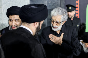 حداد عادل در سومین شب بزرگداشت رهبر شهید انقلاب اسلامی - حرم مطهر رضوی