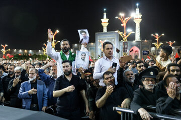 سومین شب بزرگداشت رهبر شهید انقلاب - حرم مطهر رضوی