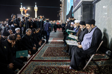سومین شب بزرگداشت رهبر شهید انقلاب - حرم مطهر رضوی