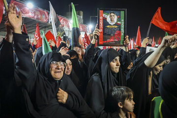 مراسم وداع و تشییع پیکر شهیدان مدافع امنیت در مشهد