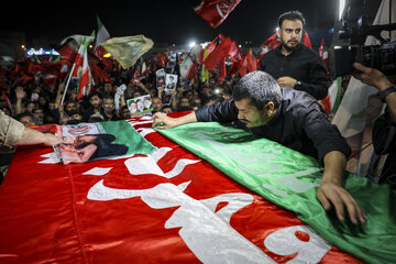 مراسم وداع و تشییع پیکر شهیدان مدافع امنیت در مشهد
