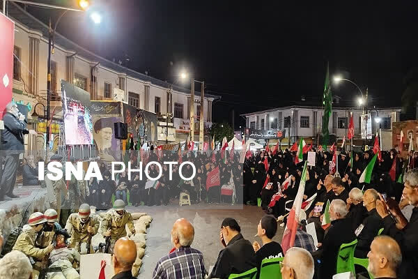موج ۱۳۷ خونخواهی رهبر شهید در تجمعات شبانه مازندران