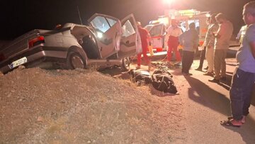 تصادف مرگبار پژو ۴۰۵ با کامیون در خراسان جنوبی/ ۳ عضو یک خانواده در دم جان باختند