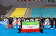 پیروزی تیم هاکی چمن پسران ایران برابر عراق