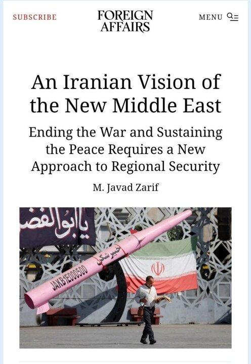Zarif: Ending the War and Sustaining the Peace Requires a New Approach to Regional Security