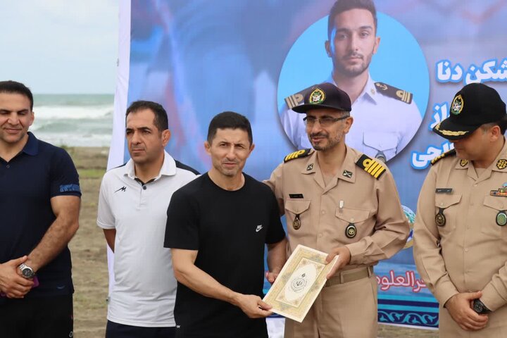 مسابقات کشتی ساحلی انتخابی کارکنان ارتش در حسنرود برگزار شد