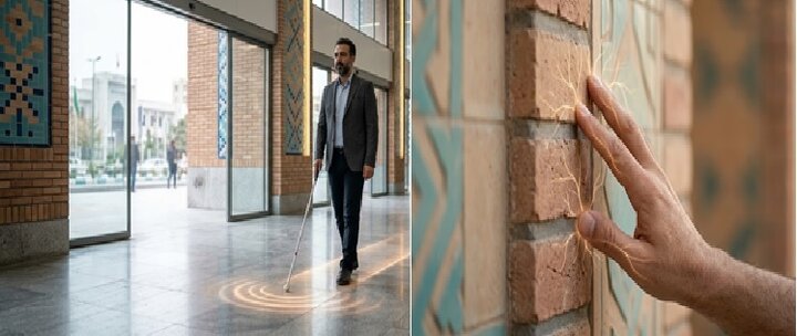 ابداع مسیرمغناطیسی نامرئی برای استقلال حرکتی نابینایان با فناوری هپتیک