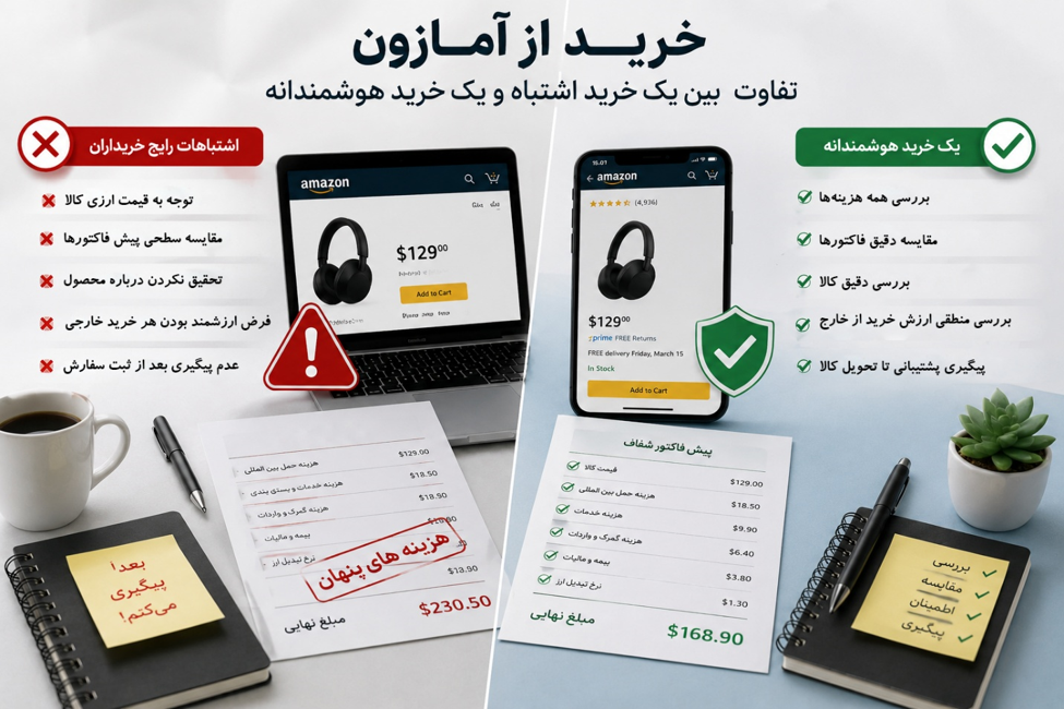 5 اشتباه که خریداران در خرید از آمازون مرتکب میشوند