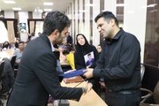 تجلیل از خانواده ۵ شهید ورزشکار لامرد در سفر استاندار فارس