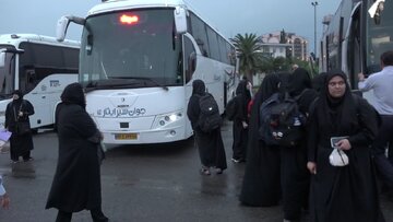 اعزام نخستین گروه دانشجویان مازندرانی به پیاده‌روی اربعین