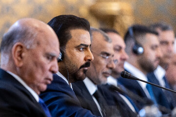 علی فالح الزیدی، نخست‌وزیر عراق در نشست مشترک هیئت‌های عالی‌رتبه جمهوری اسلامی ایران و عراق