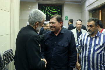 محمد مخبر در مراسم بزرگداشت شهید زهرا حداد عادل