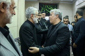 مهدی هاشمی در مراسم بزرگداشت شهید زهرا حداد عادل