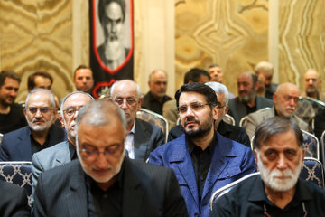 مهرداد بذرپاش در مراسم بزرگداشت شهید زهرا حداد عادل