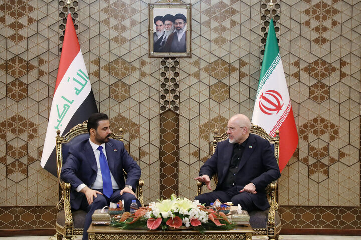 قالیباف: همکاری ایران و عراق می‌تواند بسیاری از مسائل منطقه را حل کند