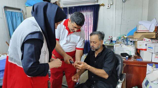 راه‌اندازی درمانگاه هلال‌احمر خوزستان در شیب عراق 