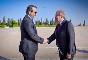 گوترش، اولین دبیرکل سازمان ملل پس از جنگ، وارد دمشق شد