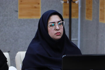 خانم غدیر خمی جهاد دانشگاهی در افتتاح دفتر جهاد دانشگاهی - دانشگاه شهید مدنی آذربایجان