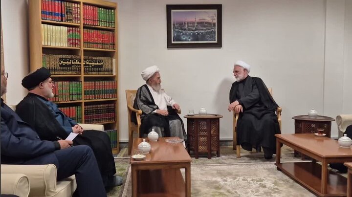رئیس قوه قضاییه با آیت‌الله سبحانی دیدار کرد