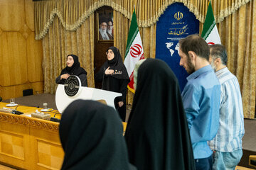 نشست خبری فاطمه مهاجرانی، سخنگوی دولت