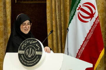 نشست خبری فاطمه مهاجرانی، سخنگوی دولت