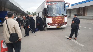 خادمان اربعینی موکب شهدای مدافع حرم آمل راهی کربلا شدند