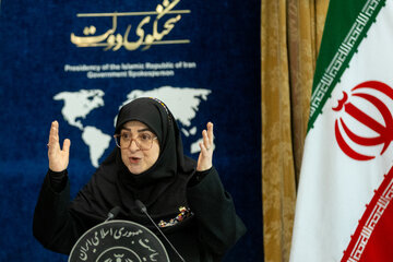 نشست خبری فاطمه مهاجرانی، سخنگوی دولت