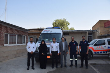 اعزام تیم عملیاتی اورژانس ۱۱۵ اسدآباد برای خدمت‌رسانی به زائران اربعین