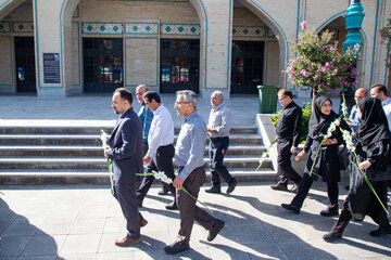 تجدید میثاق جهادگران جهادهای دانشگاهی اصفهان با شهدای انقلاب اسلامی
