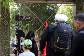 تردد زائران اربعین حسینی از مرز خسروی