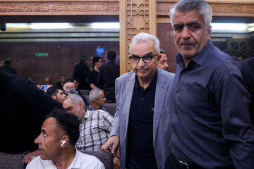 ابوالحسین داوودی در مراسم ختم زنده یاد «اکبر عبدی»