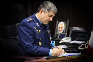 پیام فرمانده نیروی هوایی ارتش درپی شهادت امیر مجید کاظمی