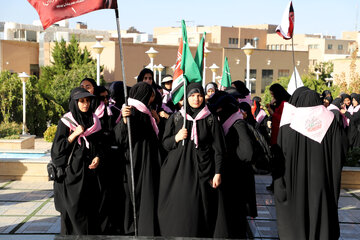 اعزام دانشجویان دانشگاه علوم پزشکی بیرجند به پیاده‌روی اربعین