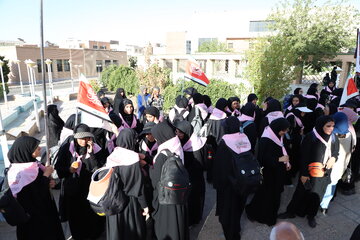 اعزام دانشجویان دانشگاه علوم پزشکی بیرجند به پیاده‌روی اربعین