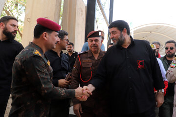 بازدید رئیس جمعیت هلال احمر کشور از مرز خسروی و منذریه عراق