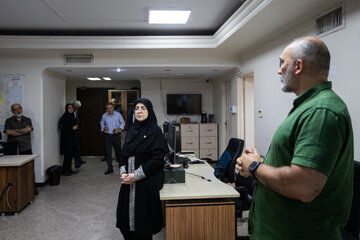 حضور فاطمه مهاجرانی، سخنگوی دولت به مناسبت روز خبرنگار در ایسنا