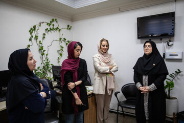 حضور فاطمه مهاجرانی، سخنگوی دولت به مناسبت روز خبرنگار در ایسنا