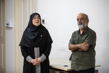 حضور فاطمه مهاجرانی، سخنگوی دولت به مناسبت روز خبرنگار در ایسنا