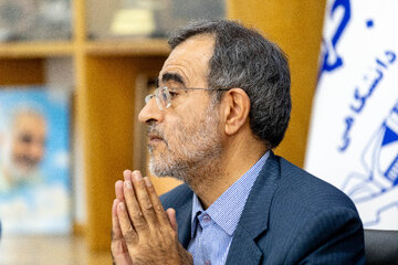 علی منتظری، رییس جهاد دانشگاهی در مراسم امضای تفاهم‌نامه همکاری جهاد دانشگاهی و مرکز آمار ایران