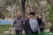 بازدید نماینده مردم خوزستان در مجلس خبرگان از سرای دانشجویی حضرت معصومه پس از حمله آمریکا