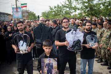 تشییع پیکر شهید امنیت، «علیرضا فتحی» - روستای گوراب