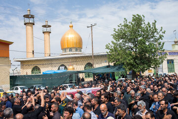 تشییع پیکر شهید امنیت، «علیرضا فتحی» - روستای گوراب